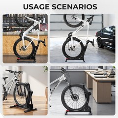 ROCKBROS Bike Stand 2-in-1 Vertical & Horizontal Floor Black