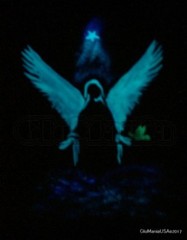 Glow in the Dark BLUE Pigment Powder 1oz, Daytime Invisible, Resin Coating, Art