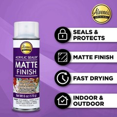 Durable Clear Acrylic Sealer Spray, 6oz – Matte Finish Ideal for Crafts