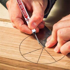 1x Long Head Markers Deep Hole Marker Pen For Bathroom Woodworking Multi-purpose
