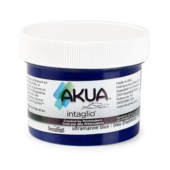 Intaglio WaterBased Ink 2Ounce Jar Ultramarine Blue Printmaking Art Supplies