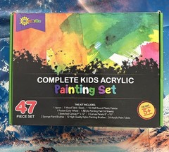 Rise Brite Kids Acrylic Art Set 47 Pieces New