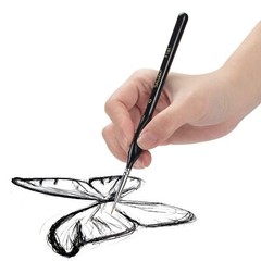 12PCS Detail Paint Brush Set Micro Fine Tip Triangular Handle Model Painting