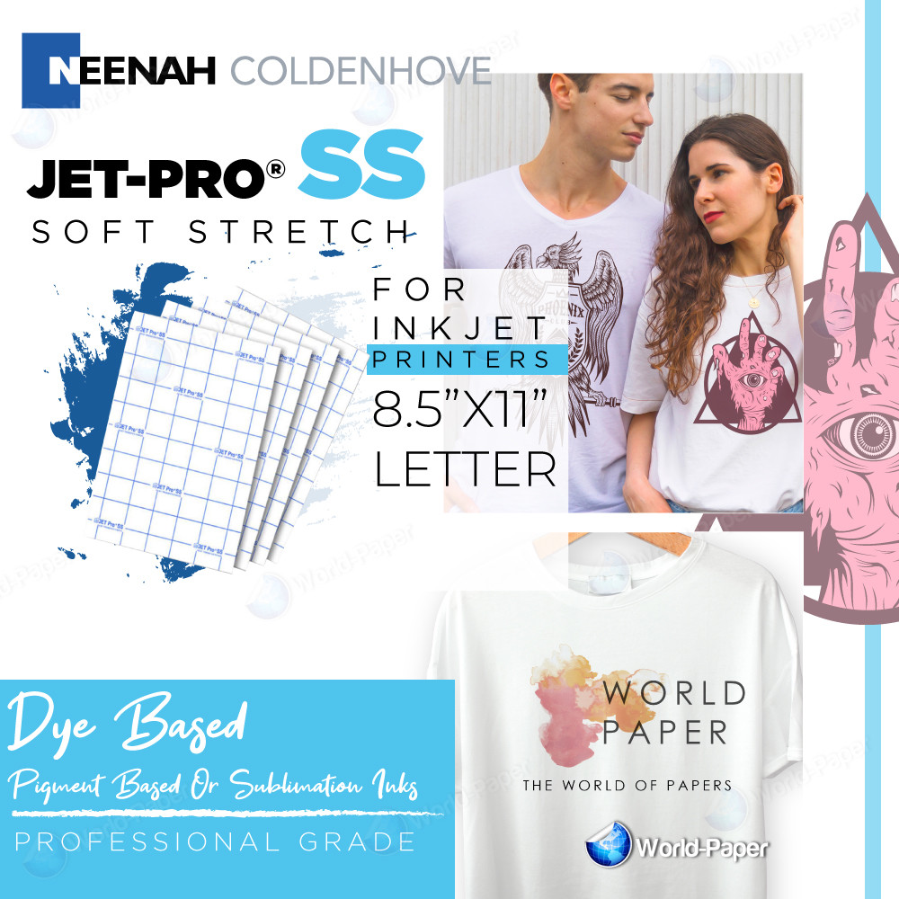 HEAT TRANSFER PAPER JET PRO SS INKJET PRINTER LIGHT GARMENTS USA #1