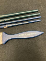 Lot Of 5 Jenkins Brushes-Blender-Mop-Flat-Filbert-Bright-7.5″ To 12″