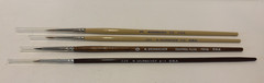 Vtg Lot of 4 Grumbacher Size 178 (two of these), 615 & 7806 Artist Brushes