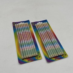 VTG DESIGNWay Pencils 2 Packs of 8 Rainbow Multicolor Fashion Pencil School