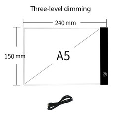1pc LED Drawing Copy Board Adjustable Light Tracing Pad Kids Toy – NEW