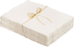 Prudiut 50 Sheets Cotton Watercolor Paper, 5 x 7 inches, 300 GSM, Deckled Edge,