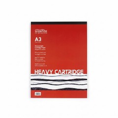 A3 Cartridge White Drawing Paper Pad – 25 Sheets – 220 GSM Heavy Weight – Ide…