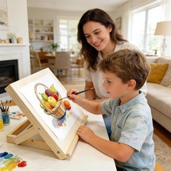 Tabletop Art Easel for Painting Foldable Wood Adjustable Desktop Painting Easel