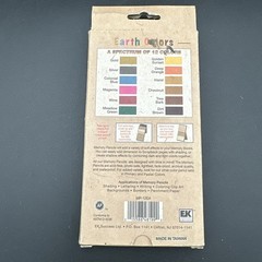 EK Success Earth Colors Memory Pencils – Set of 12 Natural Wood Color Pencils –