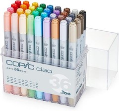 Copic Ciao Start 36 Color Set Alcohol Markers New Made in Japan