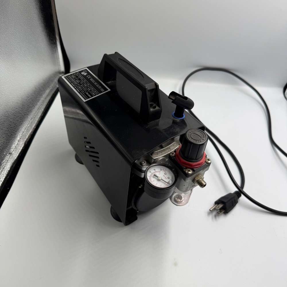 PointZero 1/5 HP Airbrush Compressor w/ Air Pump Tank Regulator Gauge Water Trap