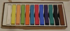 1 ad art Alphacolor Weber Costello Pastels 12 Sticks no 105-007 Assorted VTG