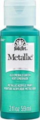 High Pigmentation 2 Oz Non-Toxic Metallic Paint – Emerald Green for Indoor Use