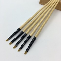 XDT Angular Tip Nail Art Paint Brush 5 Pc Set #00000 Fine Micro Detail