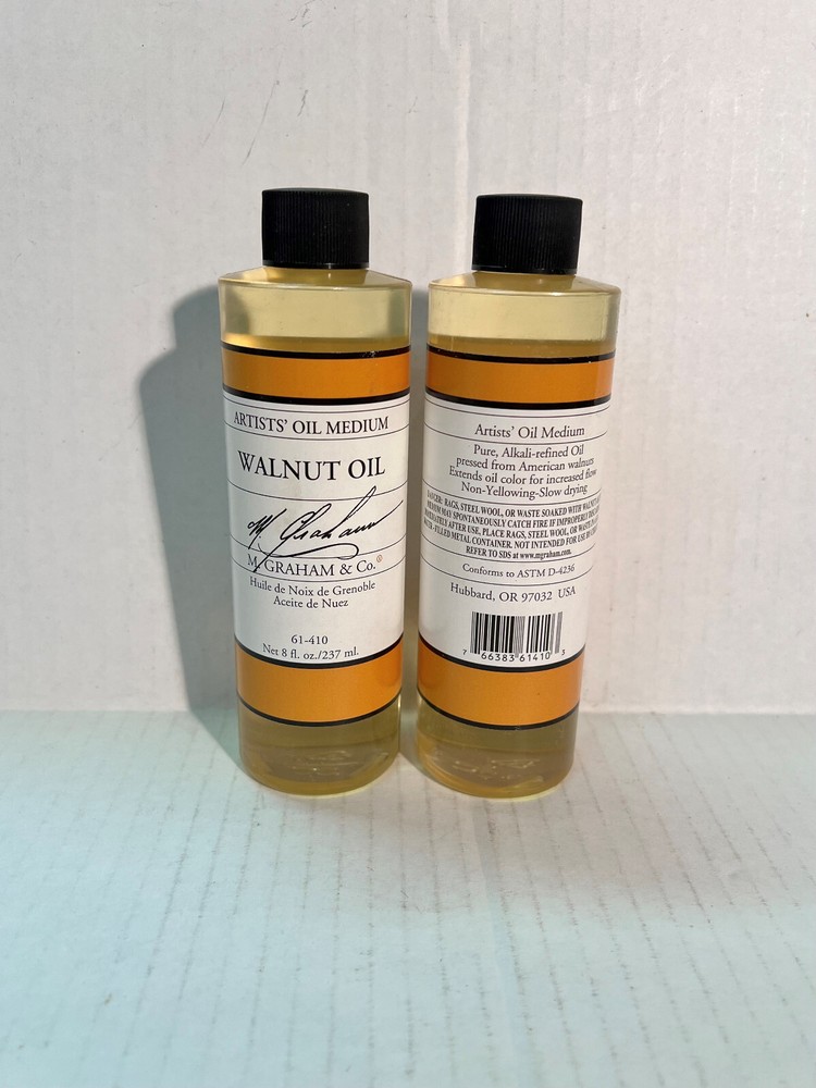 2 PACK M.GRAHAM & CO. 61410 M GRAHAM WALNUT OIL MEDIUM 8OZ Made in USA
