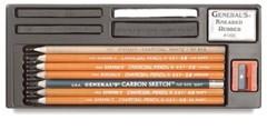 General Pencil General NUM 15 Charcoal KIT, 12 Count (Pack of 1), Multicolor