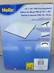 Helix Portable PVC Covered Drawing Board 24×18 w/Metal T-square Artist Architect