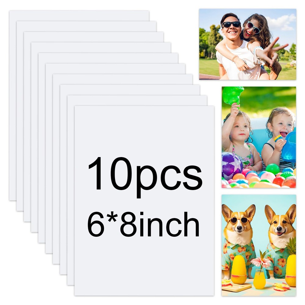 10 Pcs 6×8 Inch Metal Sublimation Photo Blanks Wall Frame Poster for Bedroom