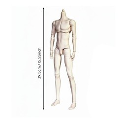 1/4 Scale Female BJD Body Polished Finish Articulated Doll Body for Photography