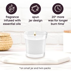 Glade 1-Wick Scented Candle Jar, 6.25 inches (W) x 4.8 (H), White