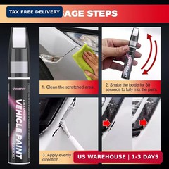 White Frost Tricoat(GP5/WA485B) Touch up Paint for Buick, Quick & Easy Fix for C