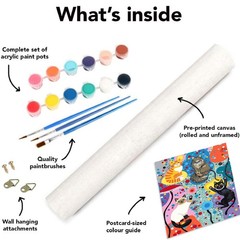 Cat Paint by Numbers Kit for Adults Beginner,Easy Adult Paint by Number Kits on.