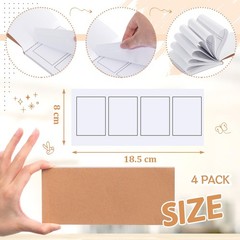 4 Pcs Mini Blank Comic Book Kraft Grid 7.3 x 3.1” Draw Your Own Comic Book W…