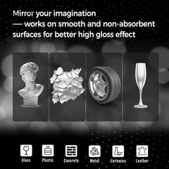 3 Pcs Chrome Paint Marker Pens Silver Mirror Finish for Metal Plastic Model Repa