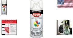 Krylon COLORmaxx Satin Clear Acrylic Spray – 11oz for Indoor/Outdoor Projects