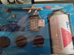 Vintage Badger Airbrush Kit No. 200 Brand New W/ Paint Box Wear