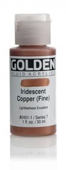 Fluid Acrylic Paint Artist Art Craft Supply Iridescent Copper 1 Ounce Jar