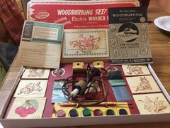 2 Vintage Wonder Pen Wood burning Sets Wonder Pen 93, A.T.F.