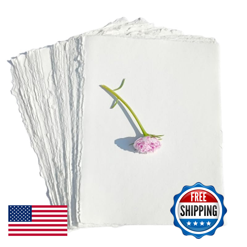 Habiller Deckle Edge Paper Loose Leaf Sheets For Writing Calligraphy Printing