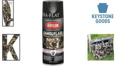 Krylon Camouflage Spray Paint – Ultra Flat Black, 11 oz