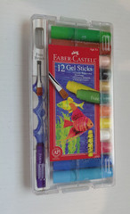 Faber-Castell 12 Gel Sticks Crayons Artist Pens Multicolor Set Child Art