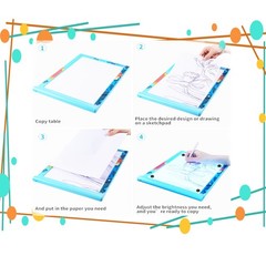 Light Box for Tracing A4,Drawing Pad Dimmable Brightness Indoor or Outdoor fo…