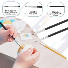 30 Pcs Tiny Detail Paint 17.5×0.45×0.45cm/6.9×0.18×0.18 inches, Black