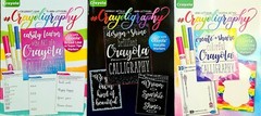 3 Crayoligraphy Beginner Hand-Lettering Books Beginner, Intermediate, Metallic