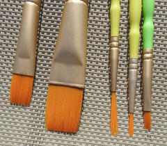 Fine Art Artist’s Paint Brush and Other Tools for Drawing and Artwork