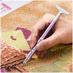 Refillable Diamond Art Painting Wax Pen with Metal Correction Plate for 5D DIY