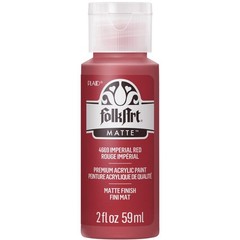 FolkArt Acrylic Paint in Assorted Colors (2 2 Fl Oz (Pack of 1), Imperial Red