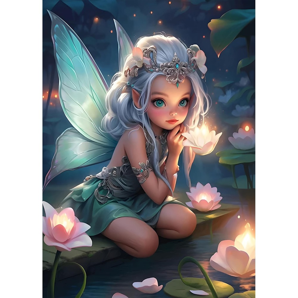 DPHERO DIY Fairy Diamond Painting Kits for Adults,5D Mittel, multi-coloured