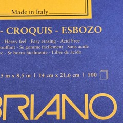 FABRIANO I264 Sketch Paper PADS (5 PACK) 5.5″ x 8.5″ Sketch Pad 100 Sheets each