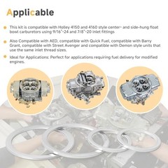 108-1 108-8 Fuel Bowl Inlet Gaskets 4 Pack, 9/16″ & 7/8″ ID Aluminum Washers
