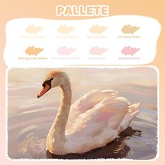 Guangna Skin Tone Acrylic Paint Markers, 1 Count (Pack of 8),