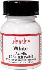 Easy-to-Use 1 Fl Oz White Acrylic Leather Paint – Ideal for All Leather Projects