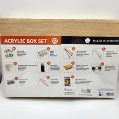 27 PC Daler Rowney Acrylic Paint Box Set